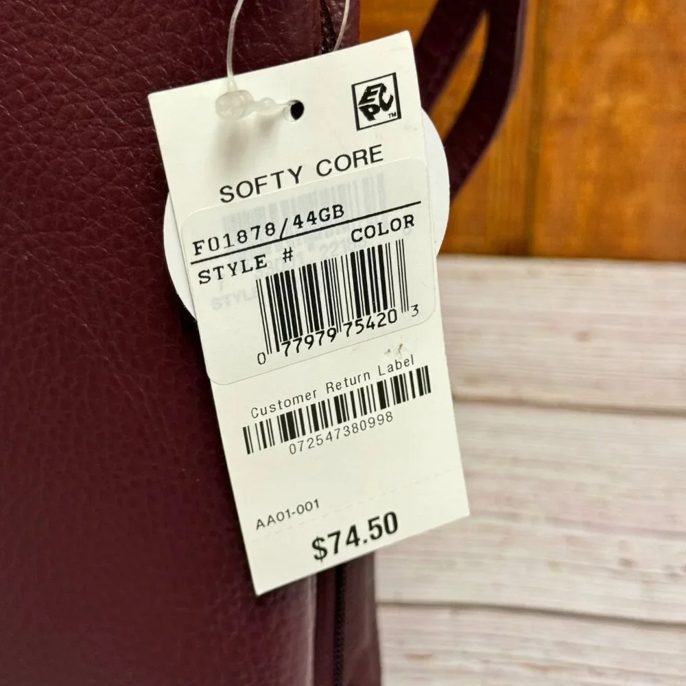 GIANI BERNINI Triple-Zip Pebble Leather Dasher Crossbody - Picture 6 of 6